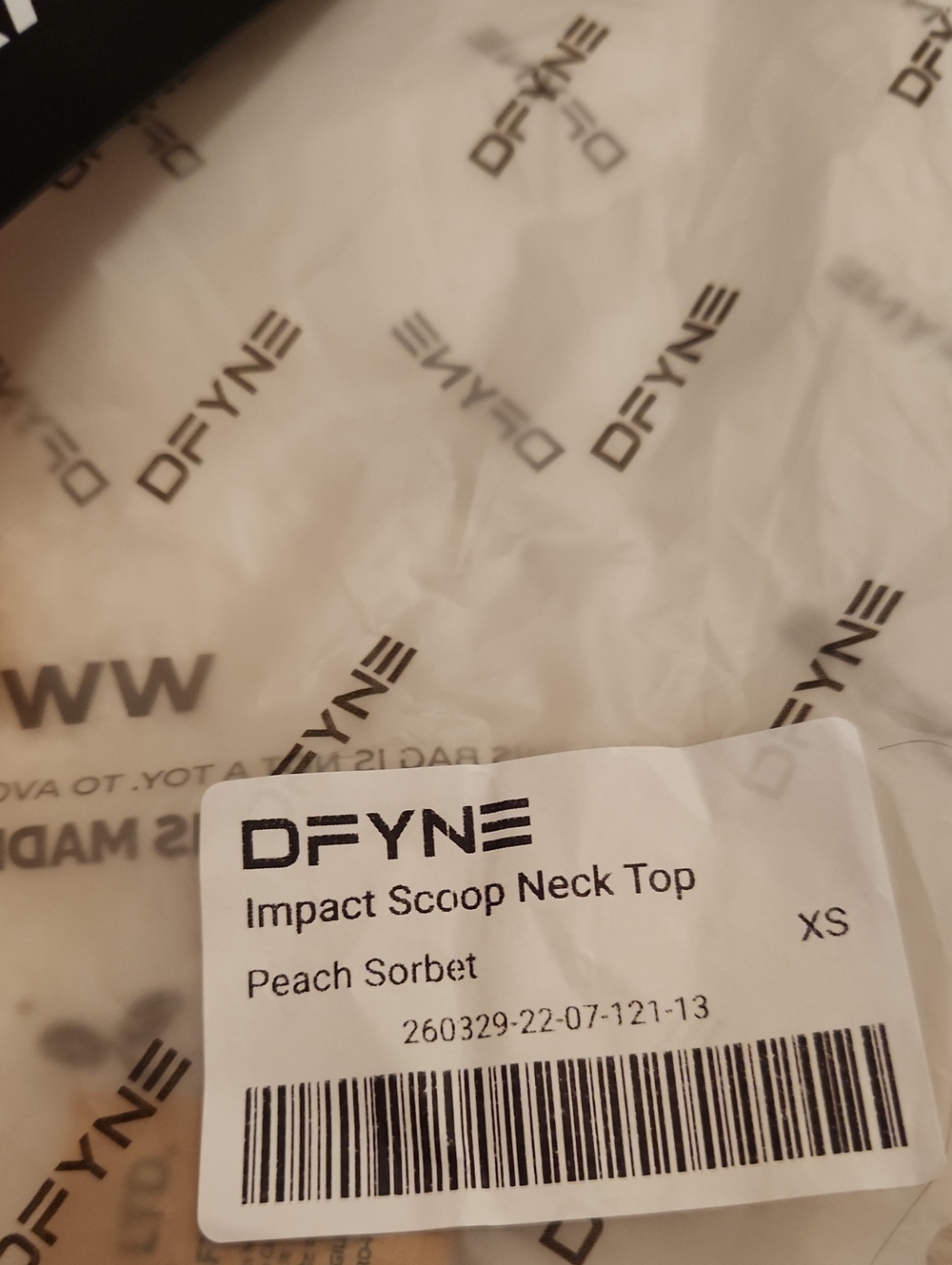 DFYNE Impact Scoop Neck Top XS - Picture 4 of 8